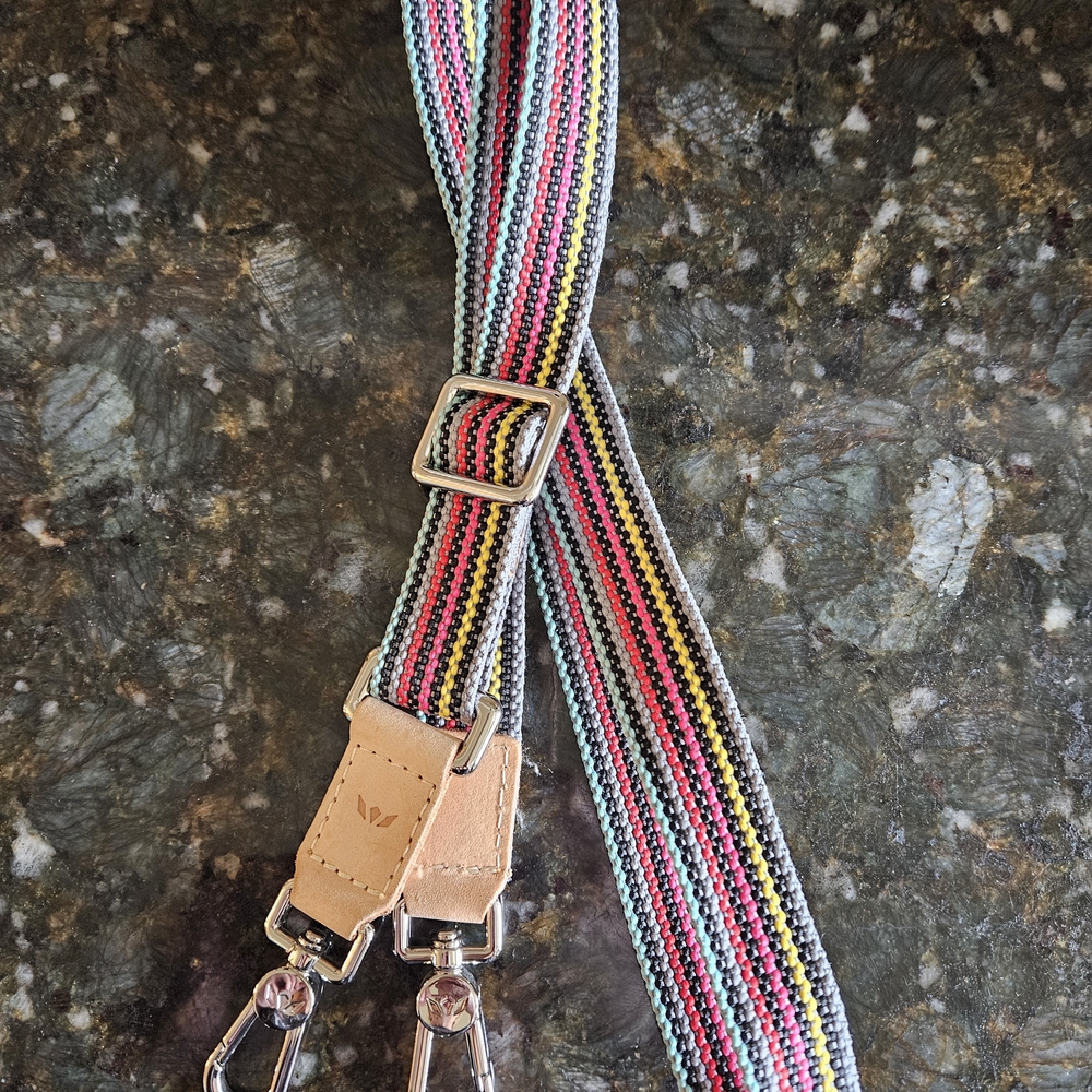 Consuela Multicolor Striped Crossbody Strap